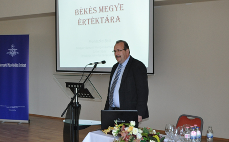 Prohászka Béla előadása a Békés megyei értéktár szakmai napján