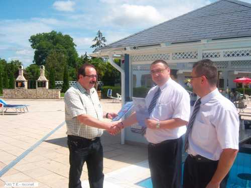 Prohászka Béla a Magyar Nemzeti Gasztronómiai Szövetség elnöke, Molnár László Hotel Silver Vendéglátó igazgató, Márkus Sándor Hotel Silver Konferencia és Rendezvény igazgató