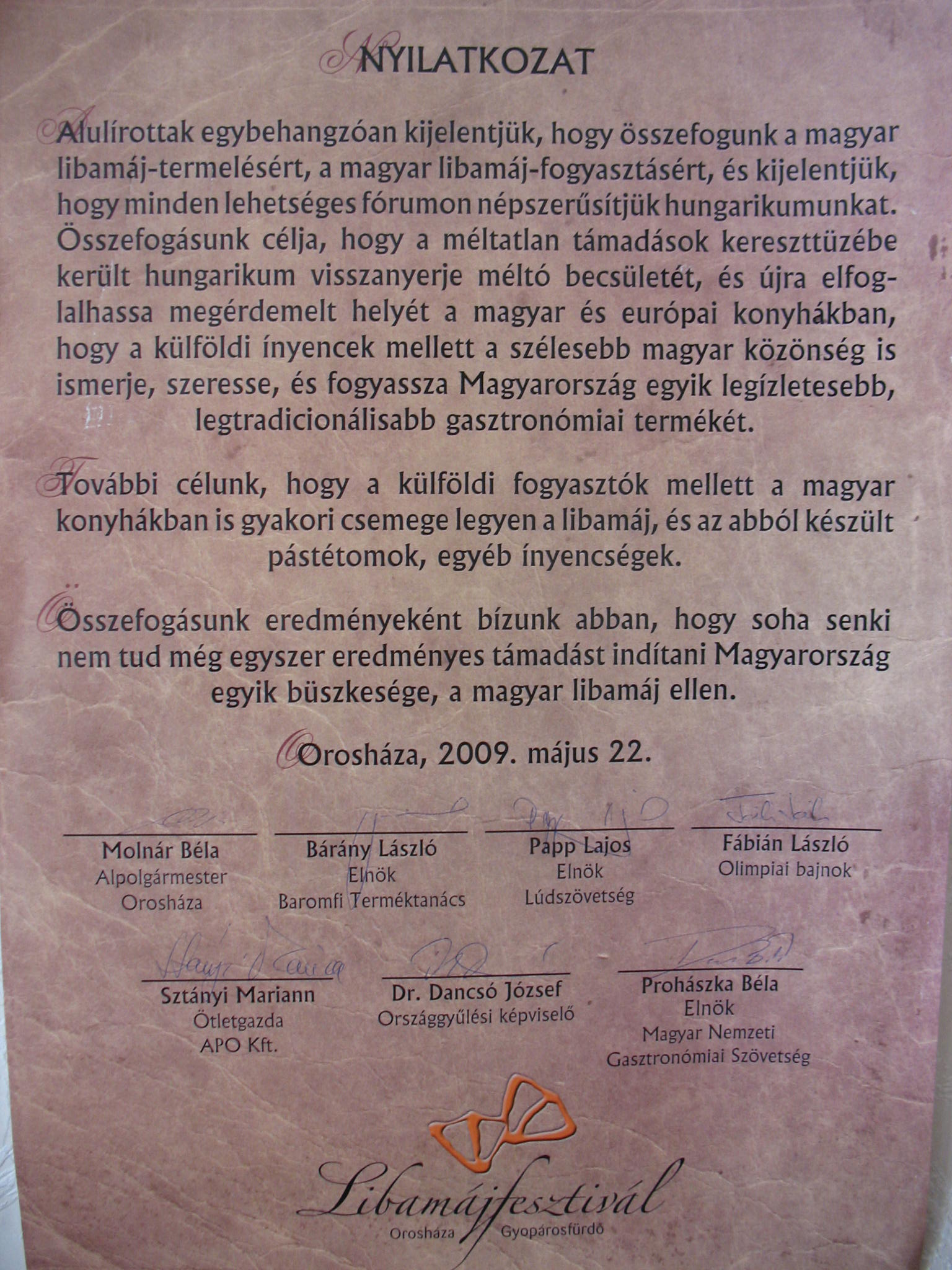 Közös erővel a magyar libamáj érdekében